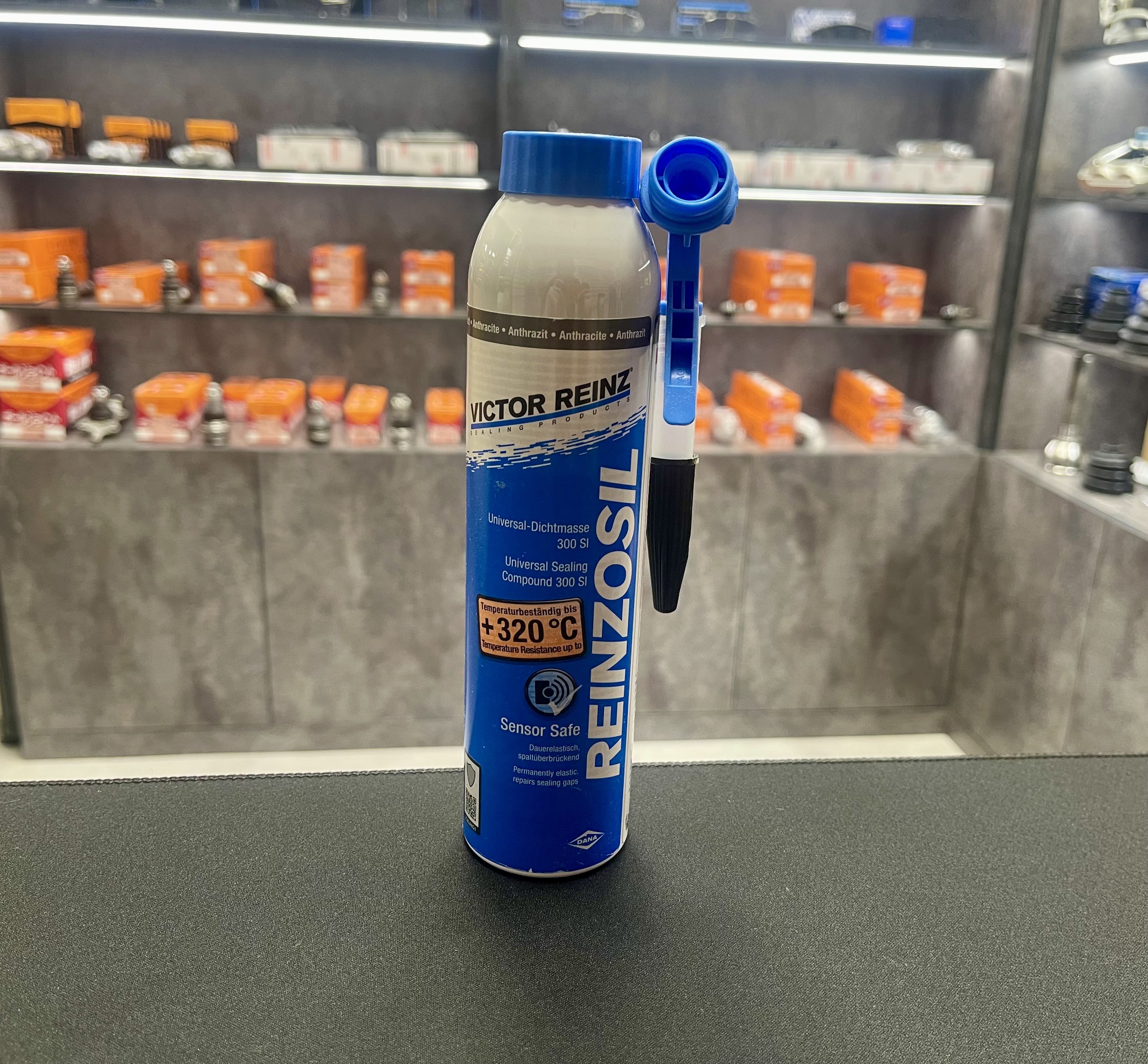 Герметик силиконовый термостойкий серый (от -50 до +300C) 200мл